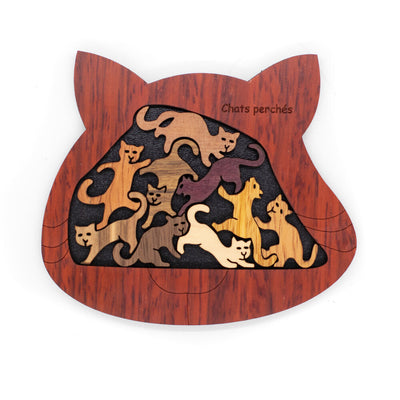 tangram chat en bois katzen 15 - constantin | L'Insoluble Casse-Tête