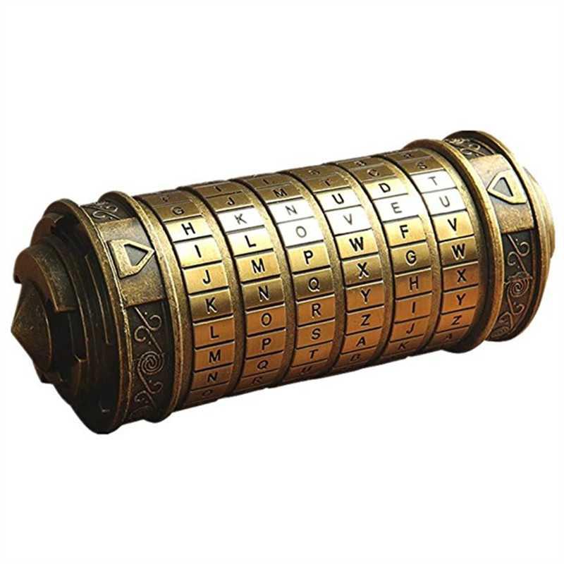 Cryptex Da Vinci Code Bronze L Insoluble Casse Tête