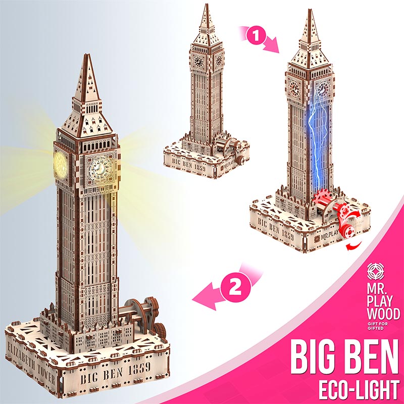 Big Ben modèle articulé Eco - Light - Mr. Playwood