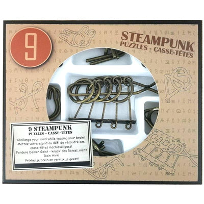 Coffret bronze de 9 puzzles Steampunk