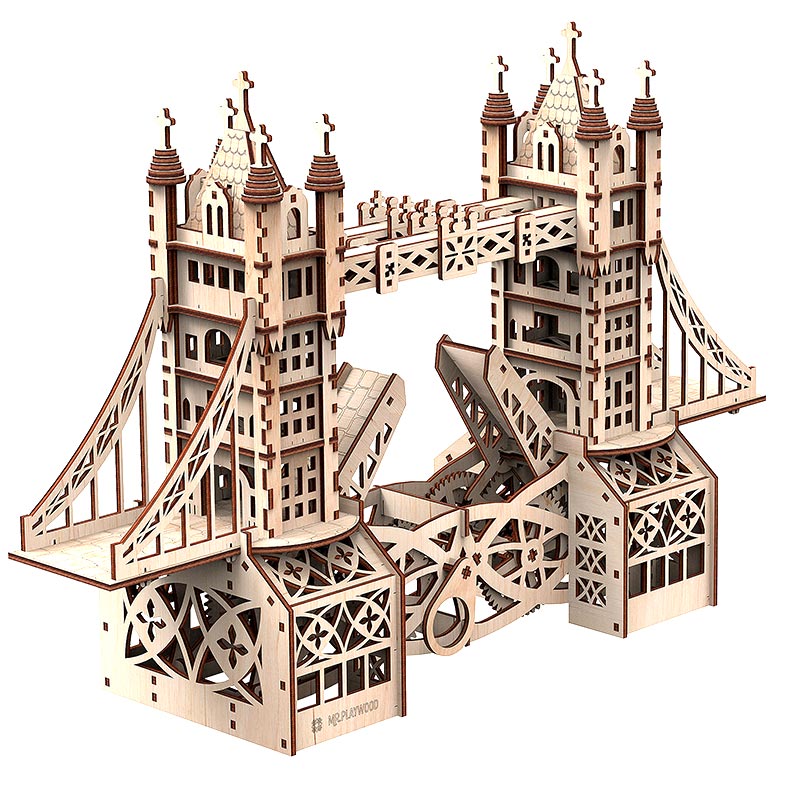 Tower Bridge XL maquette 3D mobile en bois - Mr. Playwood