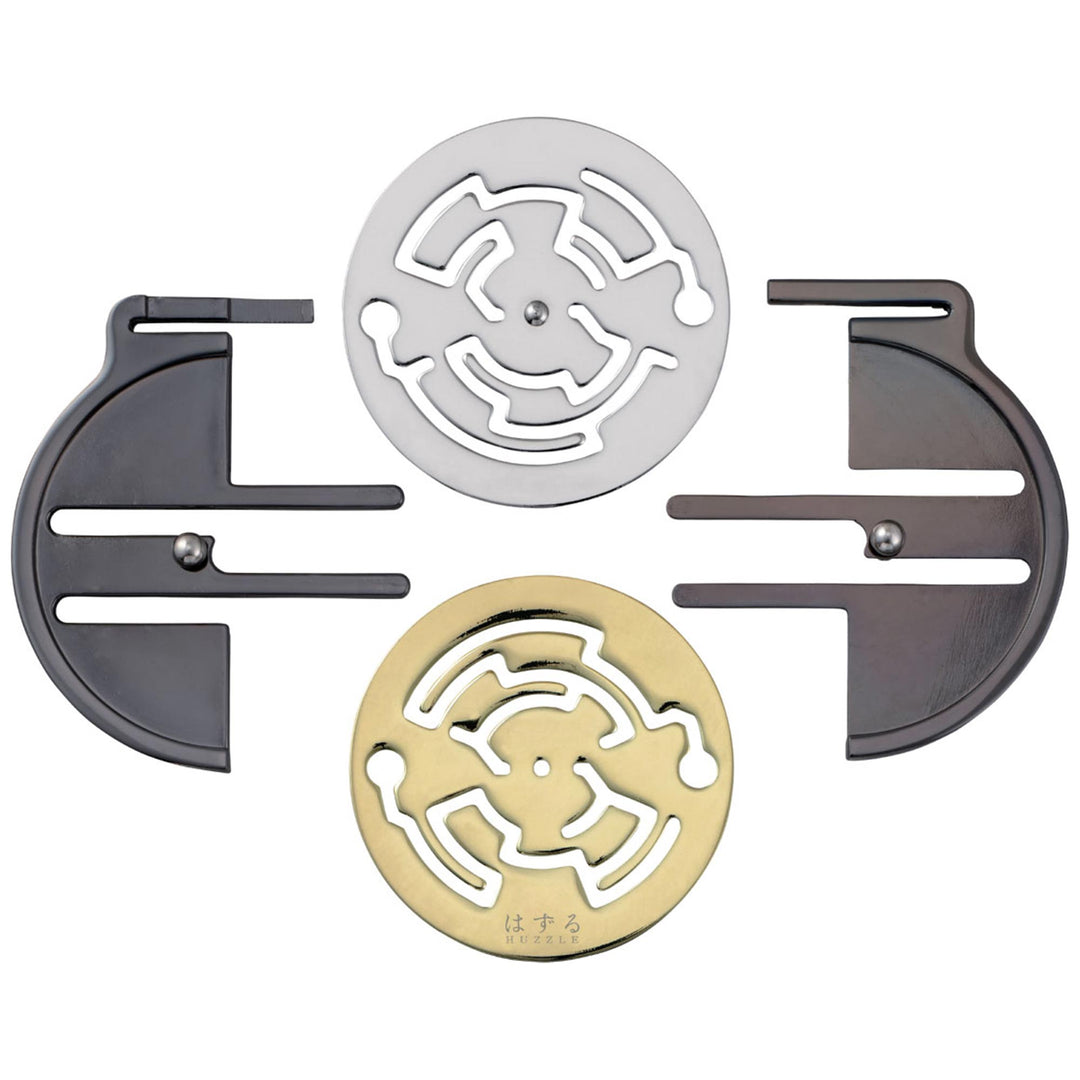 Cast Huzzle Puzzle Set No.10 – Rotor, UFO, Hourglass – Casse-Tête Métal